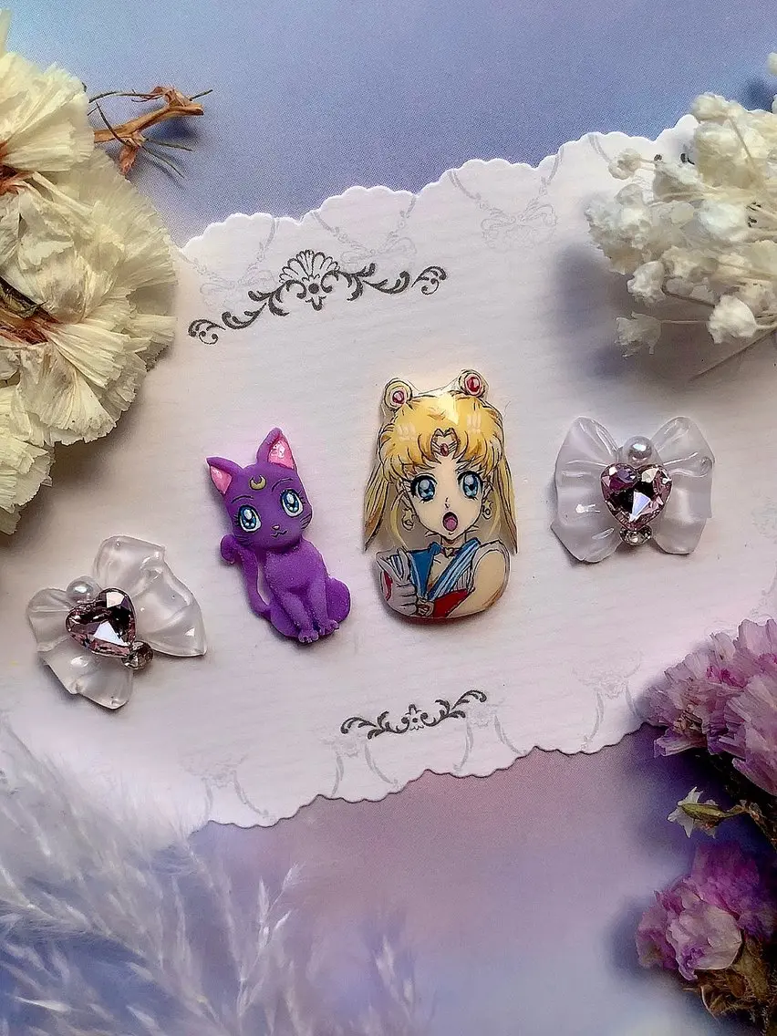 ネイル アートネイル ぷっくりネイル 3Dアートネイル💗 都築レナのネイルデザイン