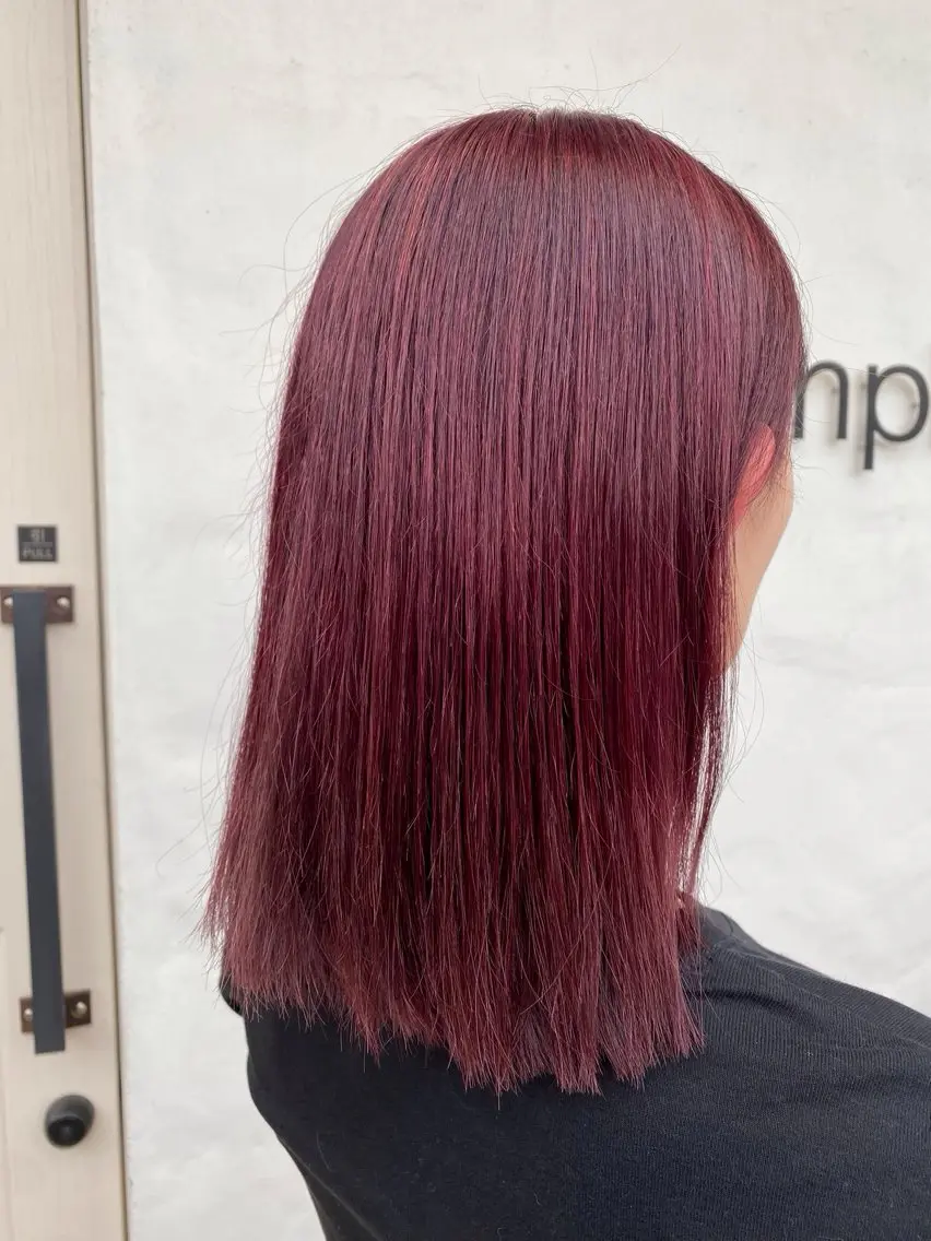 ミディアム カット ヘアカラー 川元 雄貴のヘアスタイル