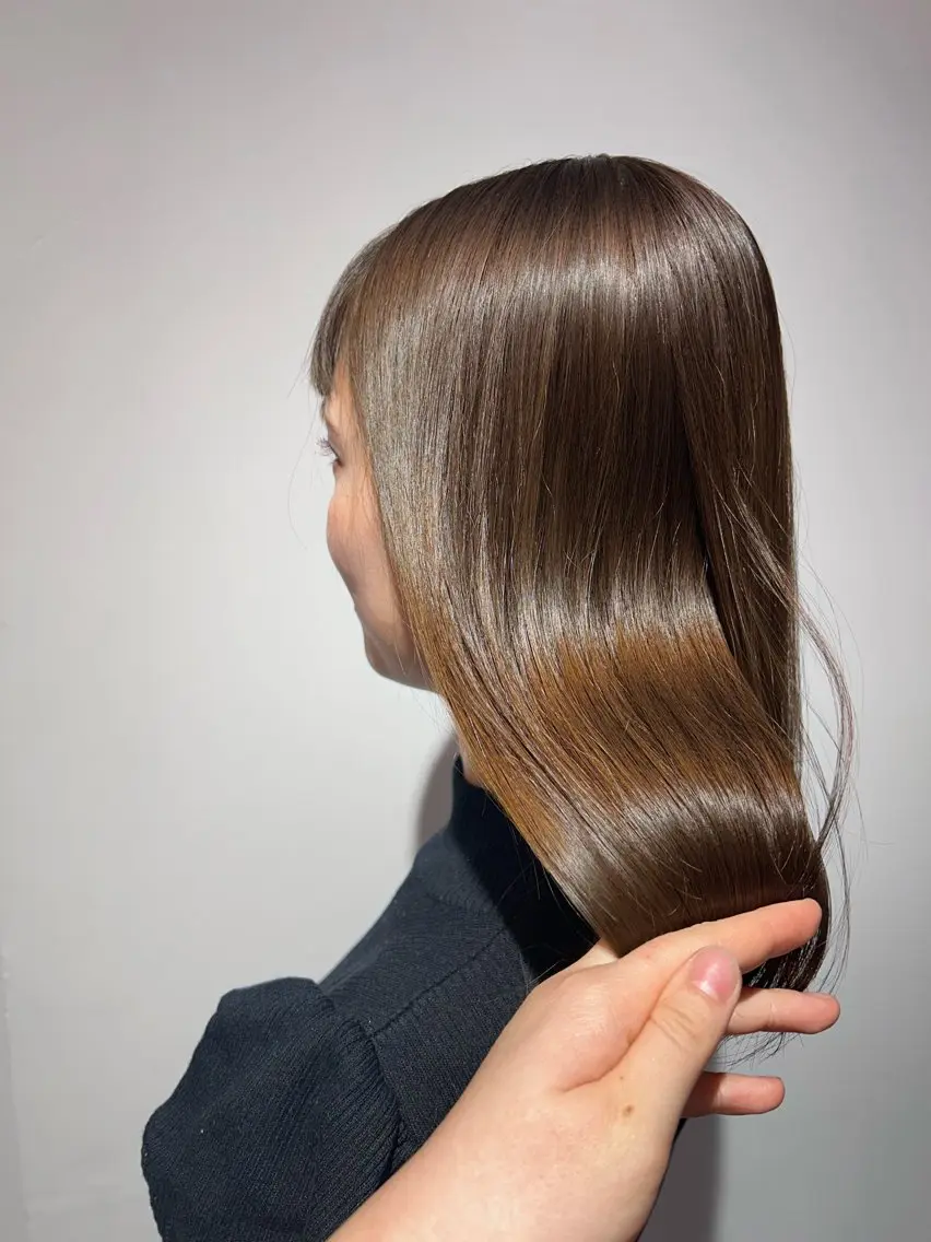 ロング ヘアカラー トリートメント 蓮池 愛海のヘアスタイル
