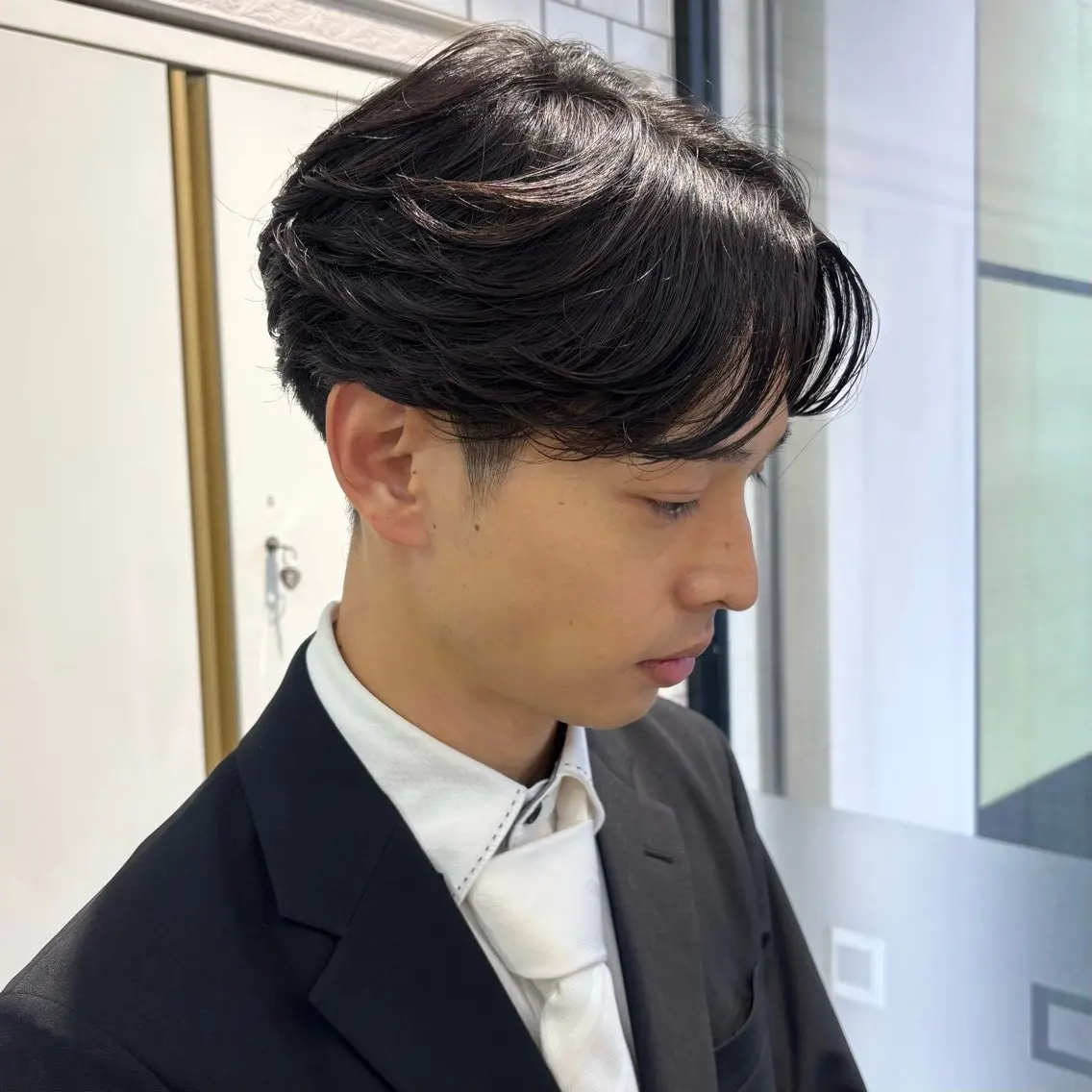 ［メンズ👦🏻］ニュアンスパーマ/毛流れパーマ/フェザーパーマ🧏🏻‍♂️ + カット+1stepトリートメントの写真