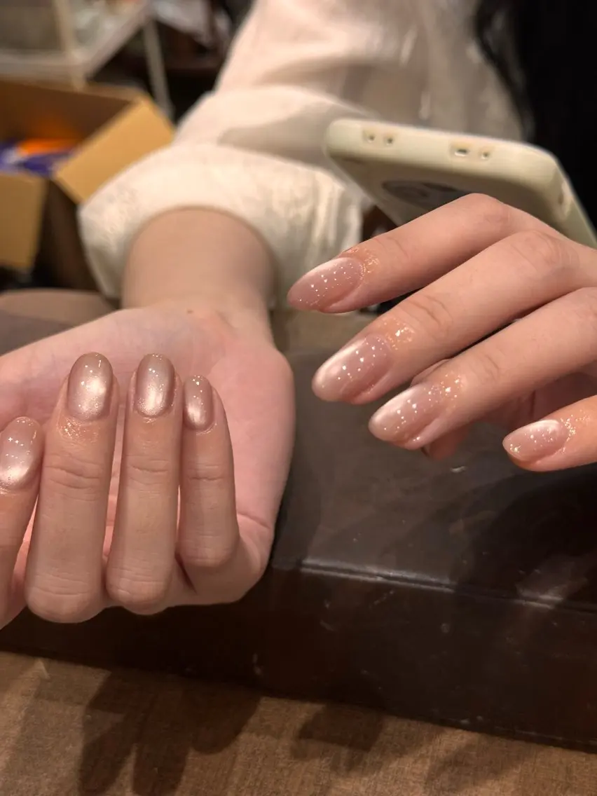 自爪ジェルマ💅 【オフなし限定】グネットフレンチの写真