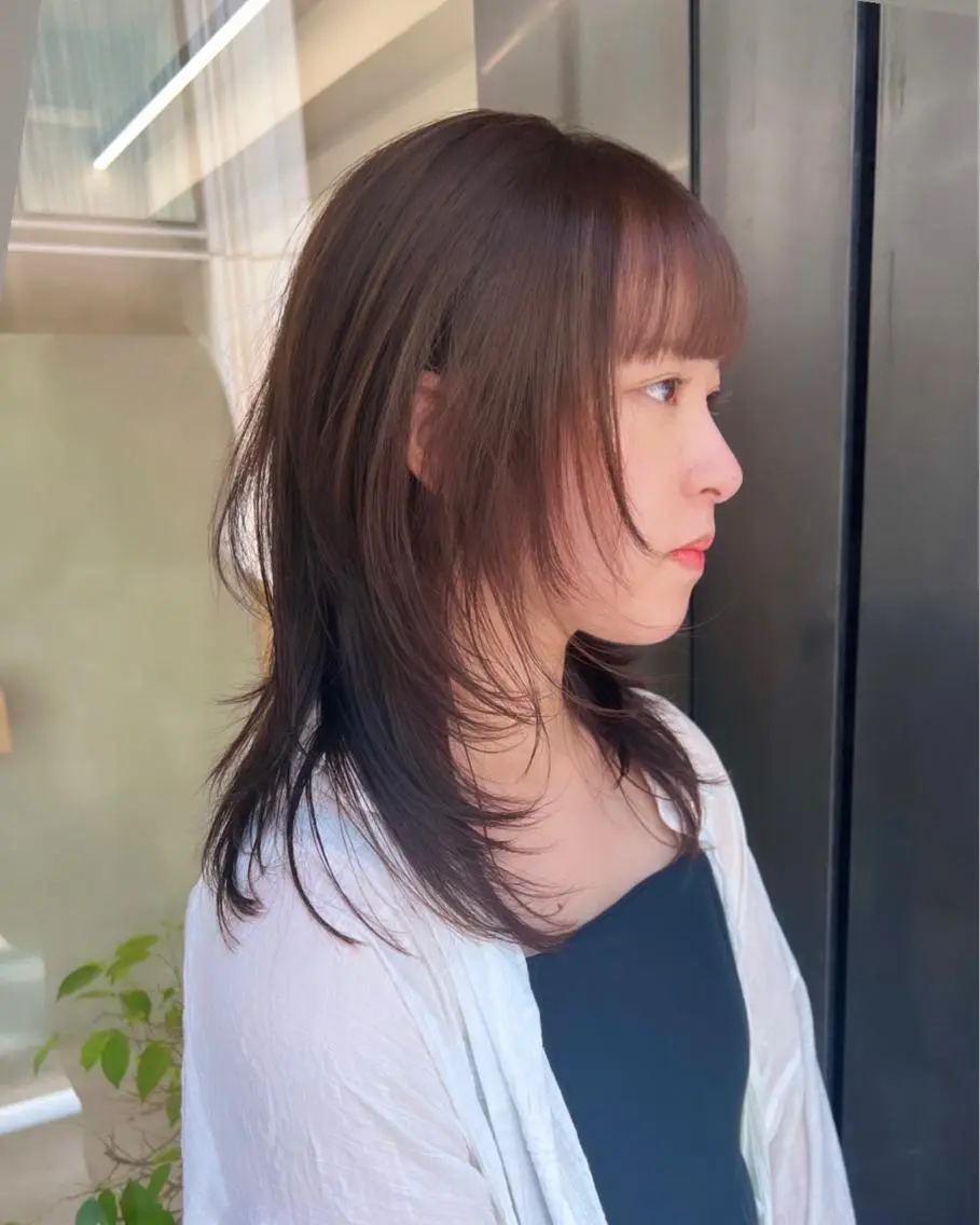 🧡人気クーポン🧡似合わせカット&全体カラー&リノケアトリートメント⭐️レイヤーカット/ウルフ/ボブ/韓国/ショートの写真