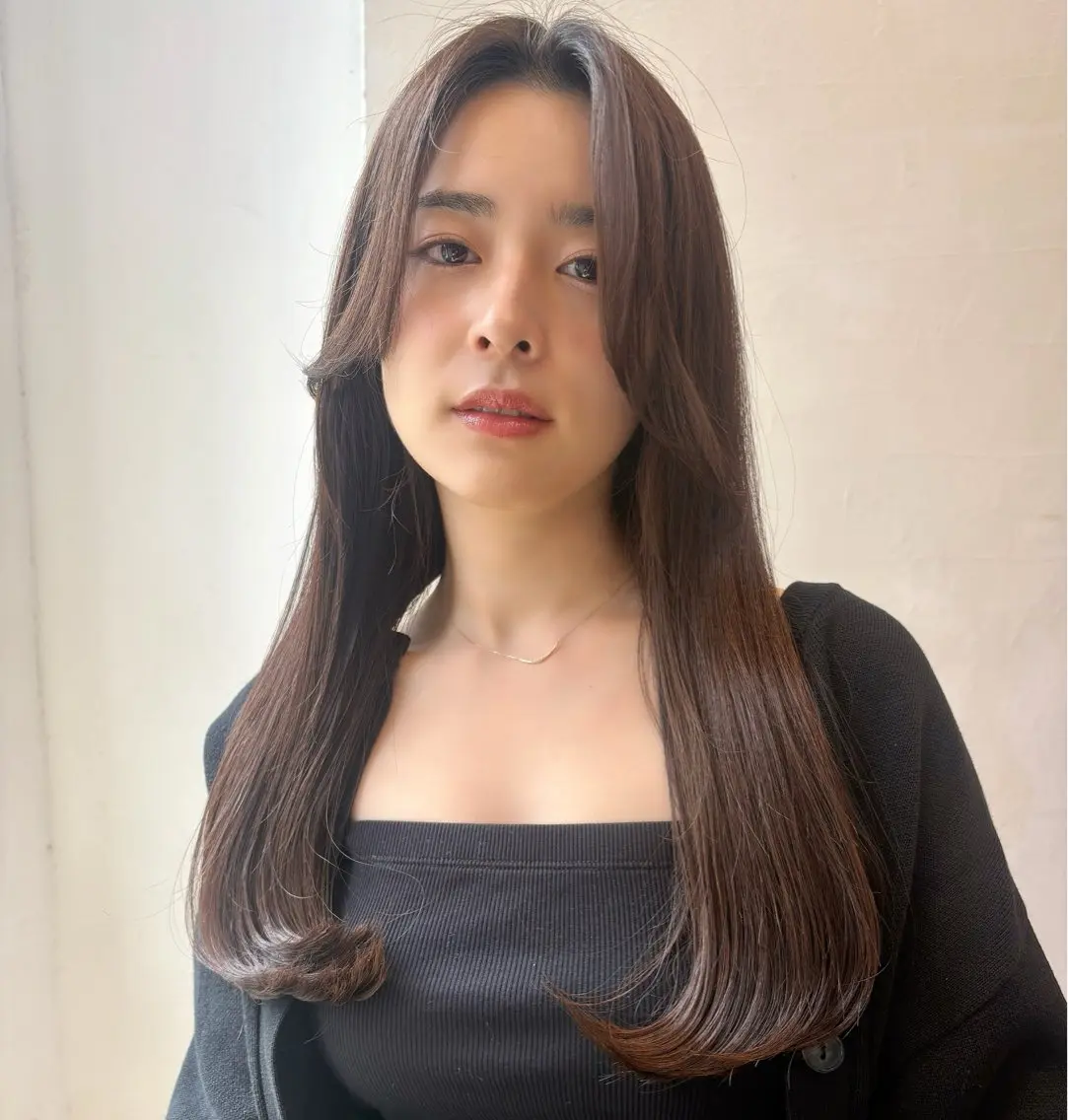 ロング カット トリートメント 似合わせカットNo1 いちば　ゆなのヘアスタイル