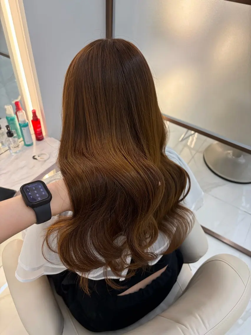 ロング カラー カット ヘアカラー トリートメント 髪質改善/ダブル カラー/Akaneのヘアスタイル