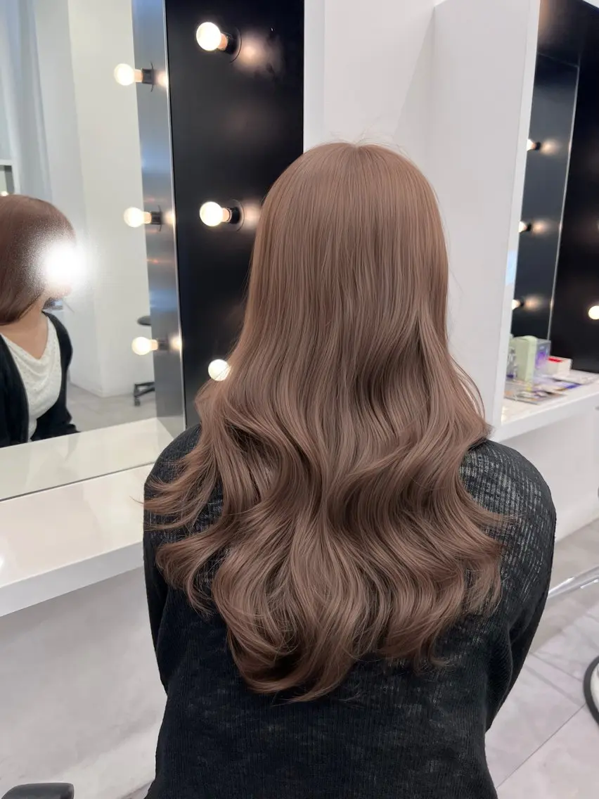 セミロング ヘアカラー しゅういち/赤み消し カラー特化のヘアスタイル
