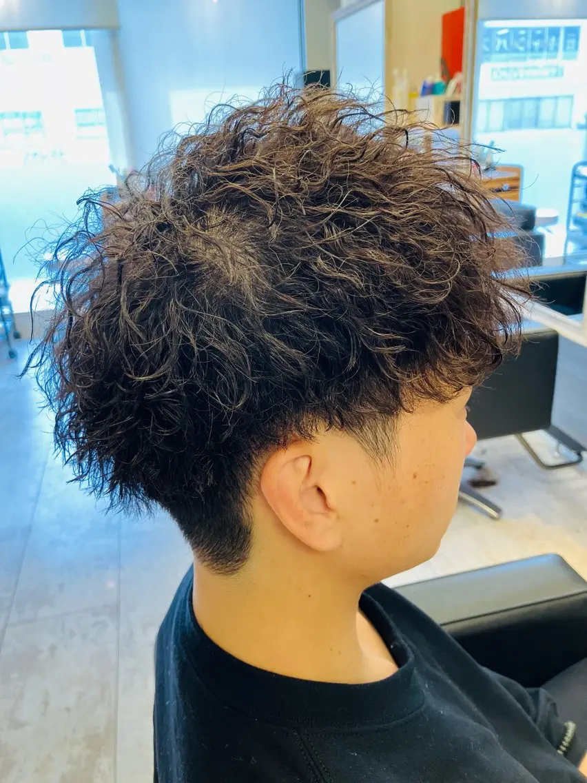 パーマ メンズ カット パーマ メンズ特化/パーマ/ フェードWATARUのヘアスタイル