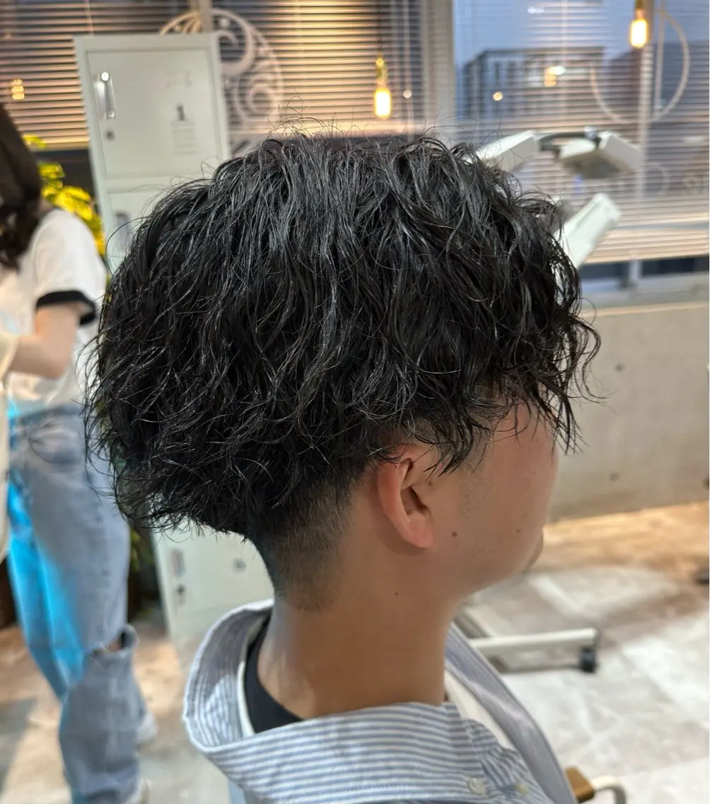 パーマ メンズ カット パーマ 💎メンズカット ／フェザー／細野💎のヘアスタイル