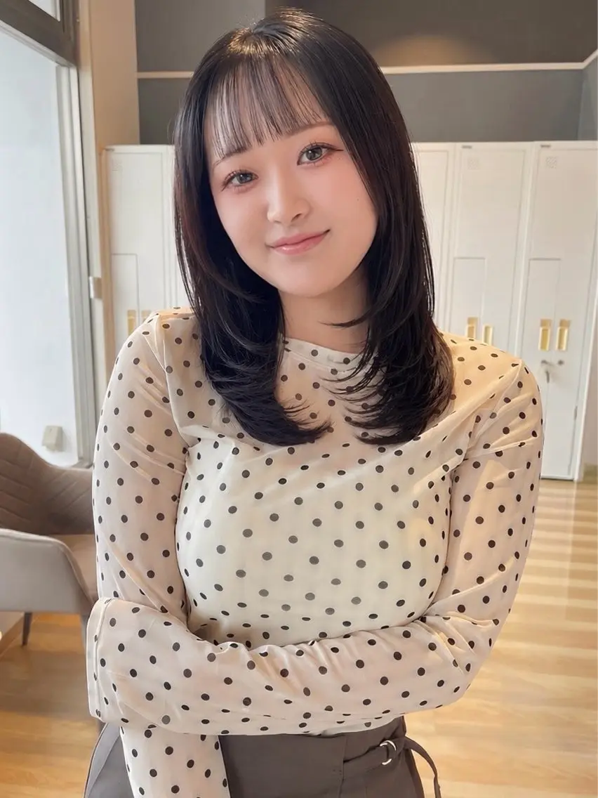 ロング レイヤーカット 平 秀斗のヘアスタイル