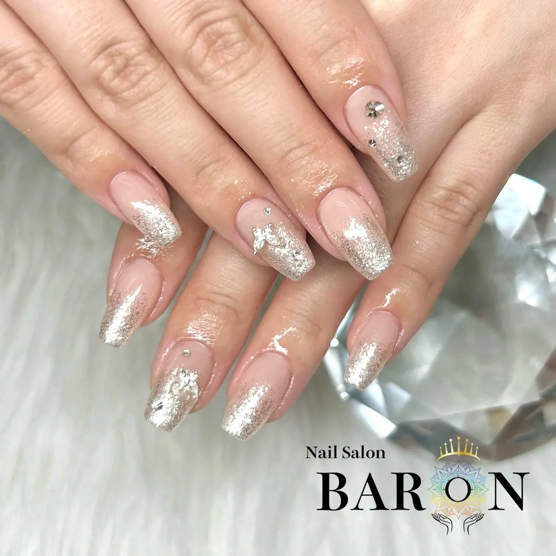 ネイル ラメ(グリッター) ラメグラデーション ♛︎BARON♛︎ SUMIRE.のネイルデザイン