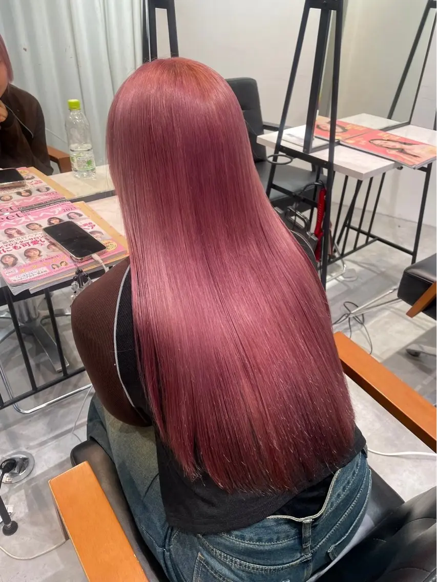 【ミニモ学割】カラー🎀➕髪質改善パールプラチナトリートメント🫧の写真