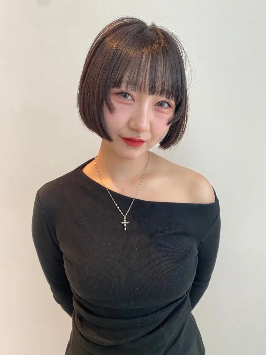 ショート カラー ボブ 似合わせカット カット ヘアカラー トリートメント mai / linoah˚✧のヘアスタイル