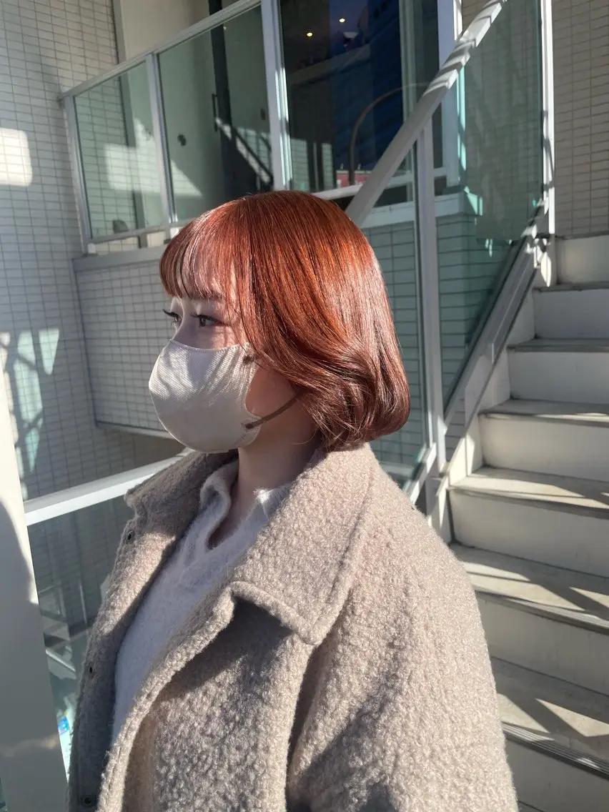 ショート カラー カット ヘアカラー トリートメント 立川・くびれミディ 旬なデザインカラーのヘアスタイル