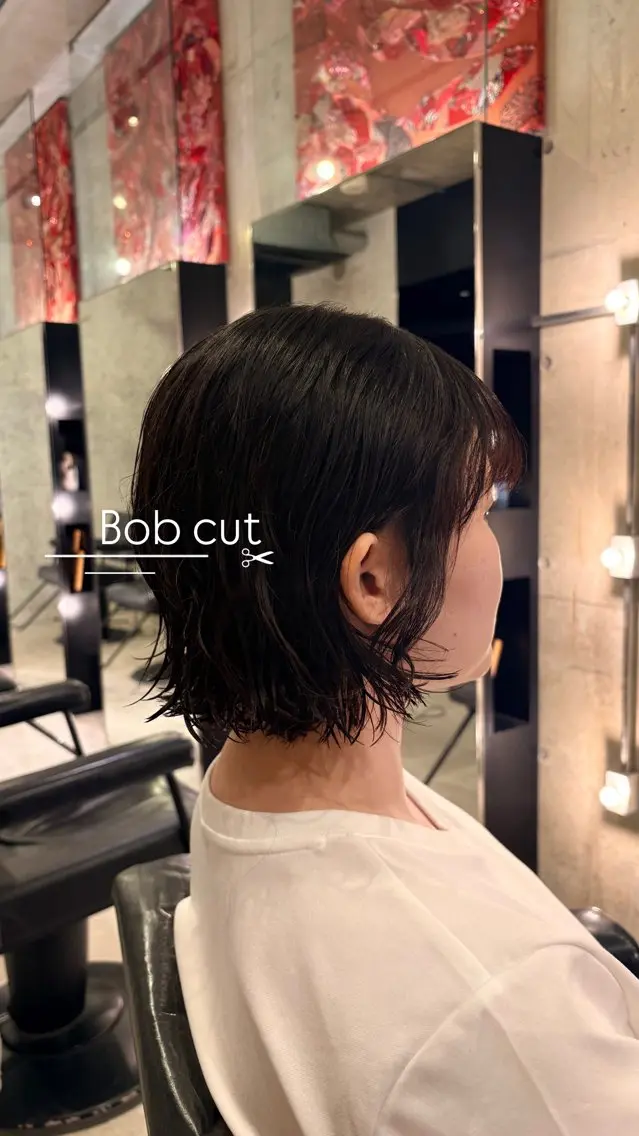 ショート ボブ くせ毛 似合わせカット kiri/ボブ・レイ ヤーカット🪐のヘアスタイル