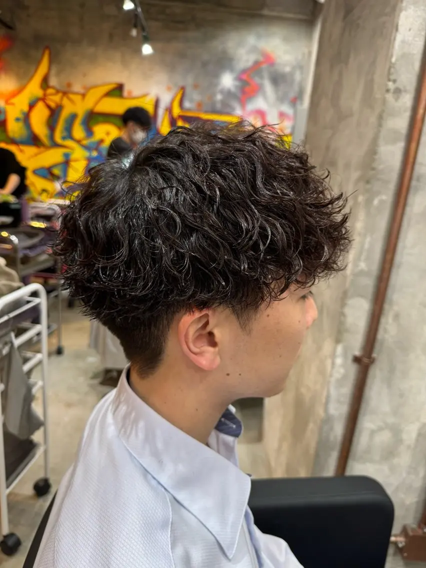 ショート パーマ メンズ 【モデル大募集🔥】 kearny錦糸町のヘアスタイル