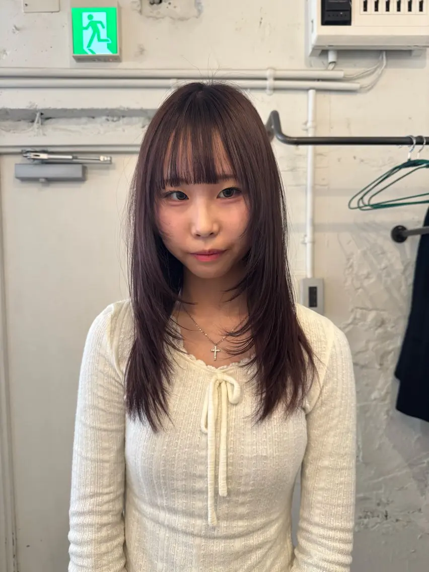 ロング カット ヘアカラー トリートメント ☆unu☆ ナナミのヘアスタイル
