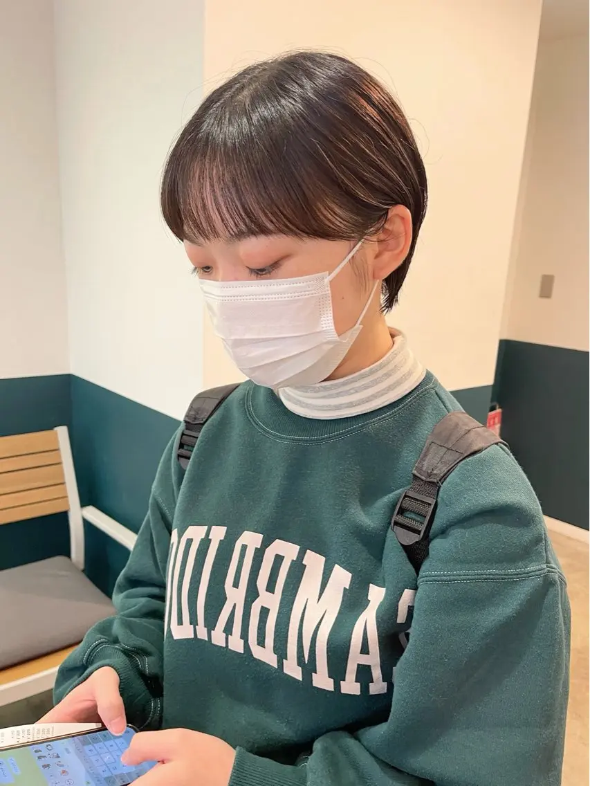 ショート ショートヘア 大川 麻尋のヘアスタイル