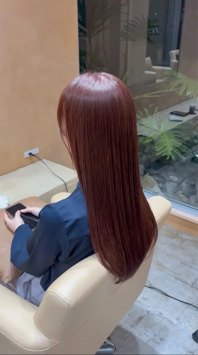ロング カラー ブラウンカラー ピンクカラー ピンクブラウン ONE009 ハナ🎀のヘアスタイル