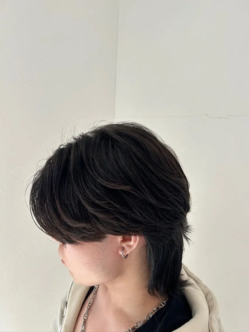 ミディアム パーマ ヘアアレンジ メンズ カット パーマ メンズカット/パーマ チバト　クウトのヘアスタイル
