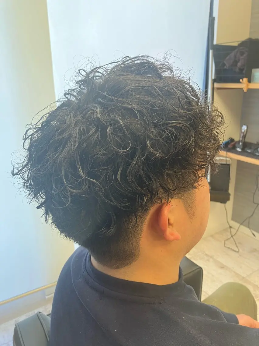 パーマ メンズ カット パーマ メンズ特化/パーマ/ フェードWATARUのヘアスタイル