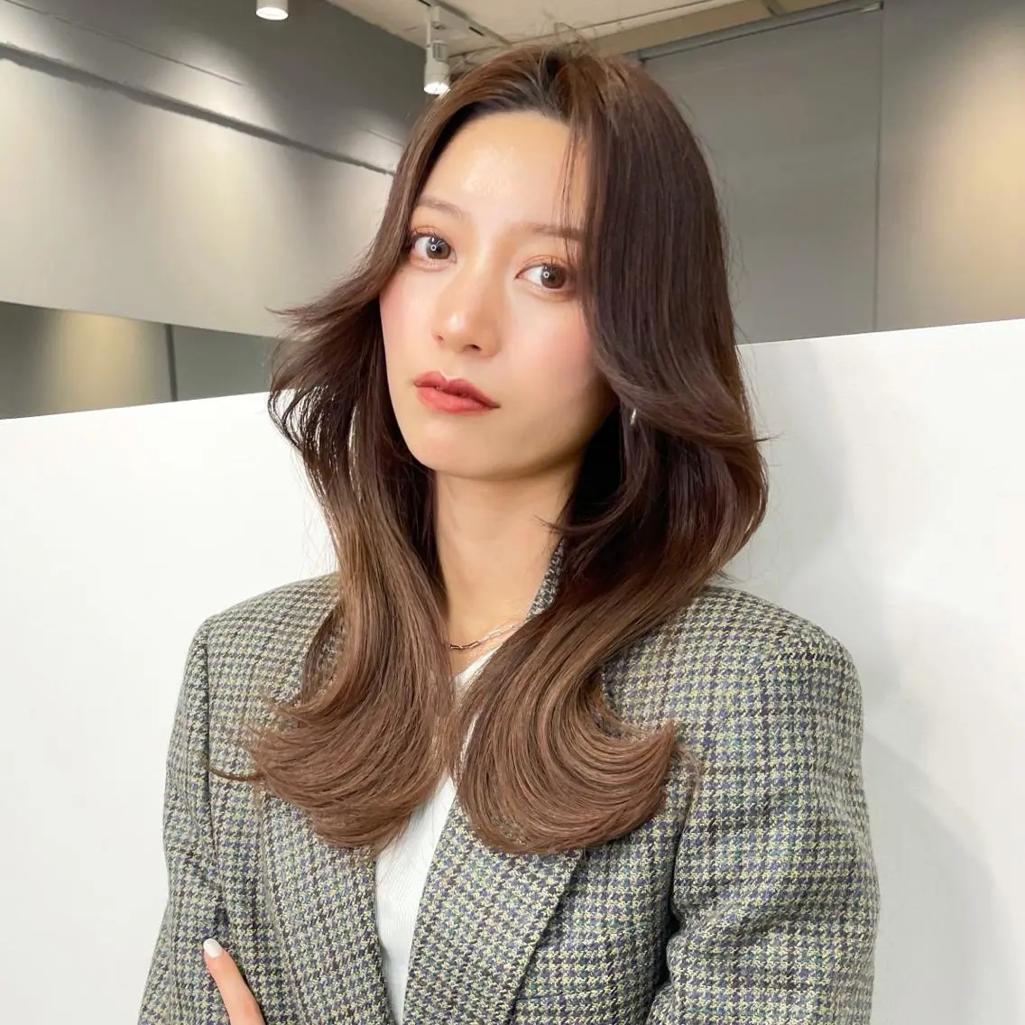 セミロング カラー カット ヘアカラー 🦋韓国系指名No1 店長/圓山 祐也🦋のヘアスタイル