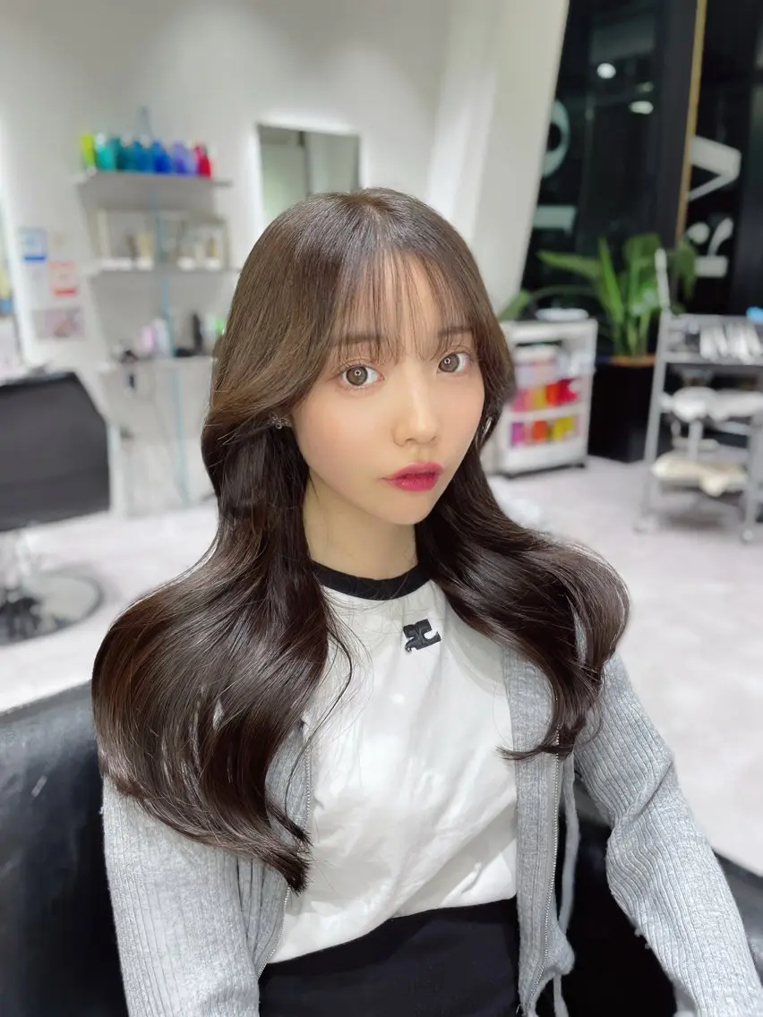セミロング カラー グレージュ カット ヘアカラー トリートメント 寺島 圭人のヘアスタイル