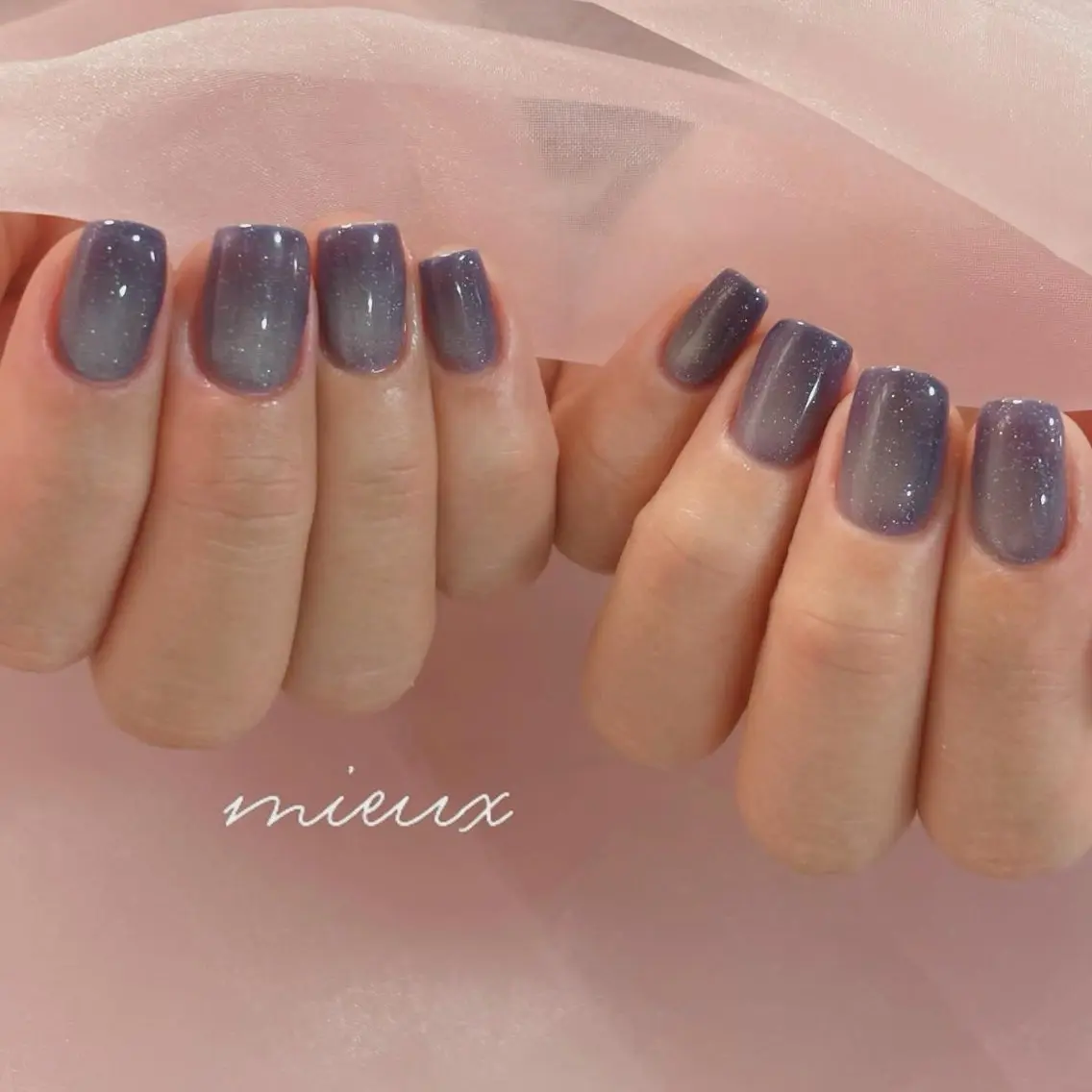 ネイル マグネットネイル ハンドネイル nailsalon mieuxのネイルデザイン