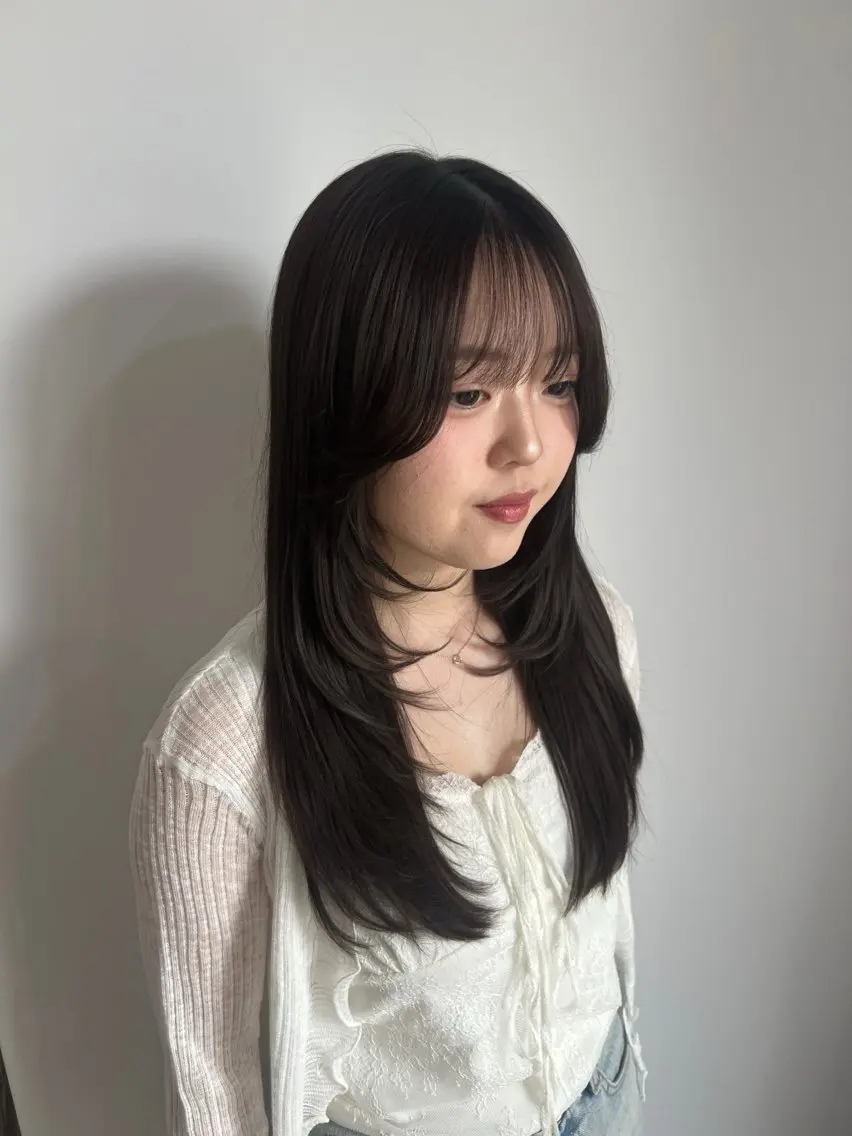 ロング ヘアカラー トリートメント 宮城 萌のヘアスタイル