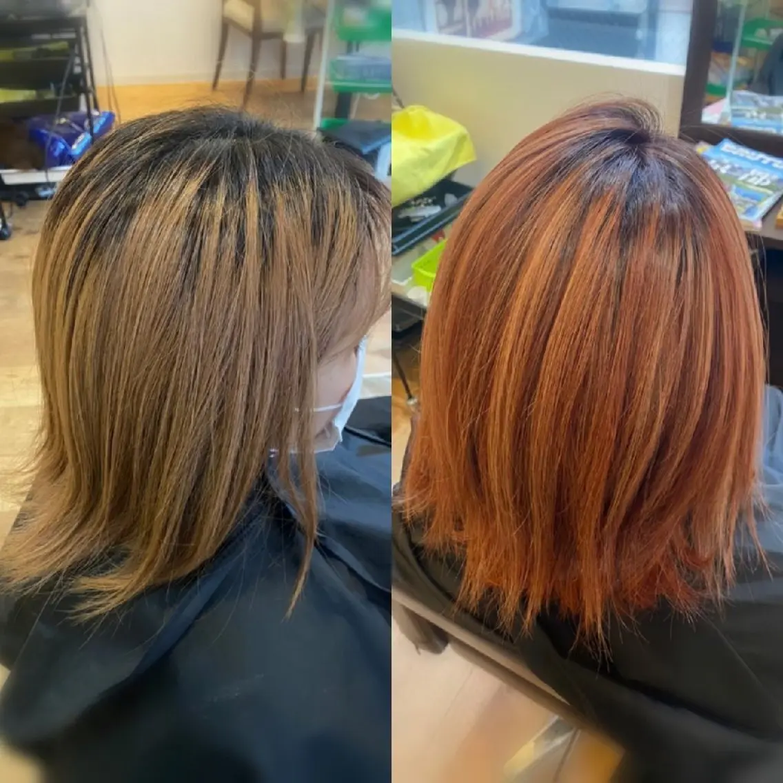 カラー ハイライトカラー ソウワ ヒナコのヘアスタイル