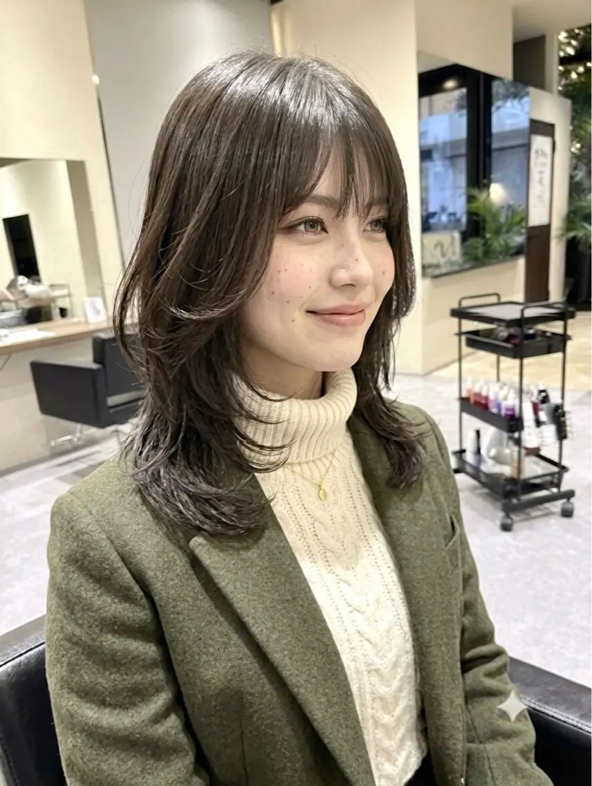 ミディアム 吉原 星稀のヘアスタイル