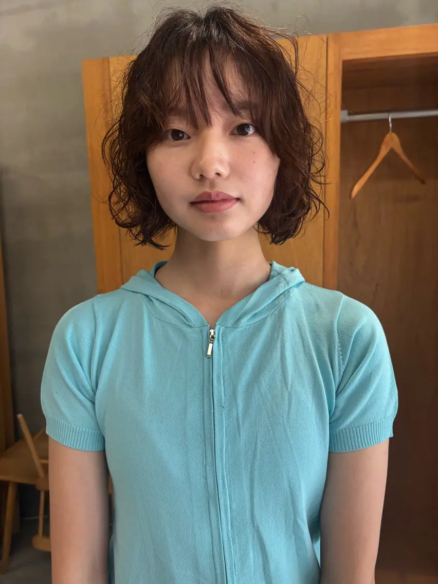 ミディアム カット パーマ ✂︎ボブ・ショート カット✂︎TAKEのヘアスタイル