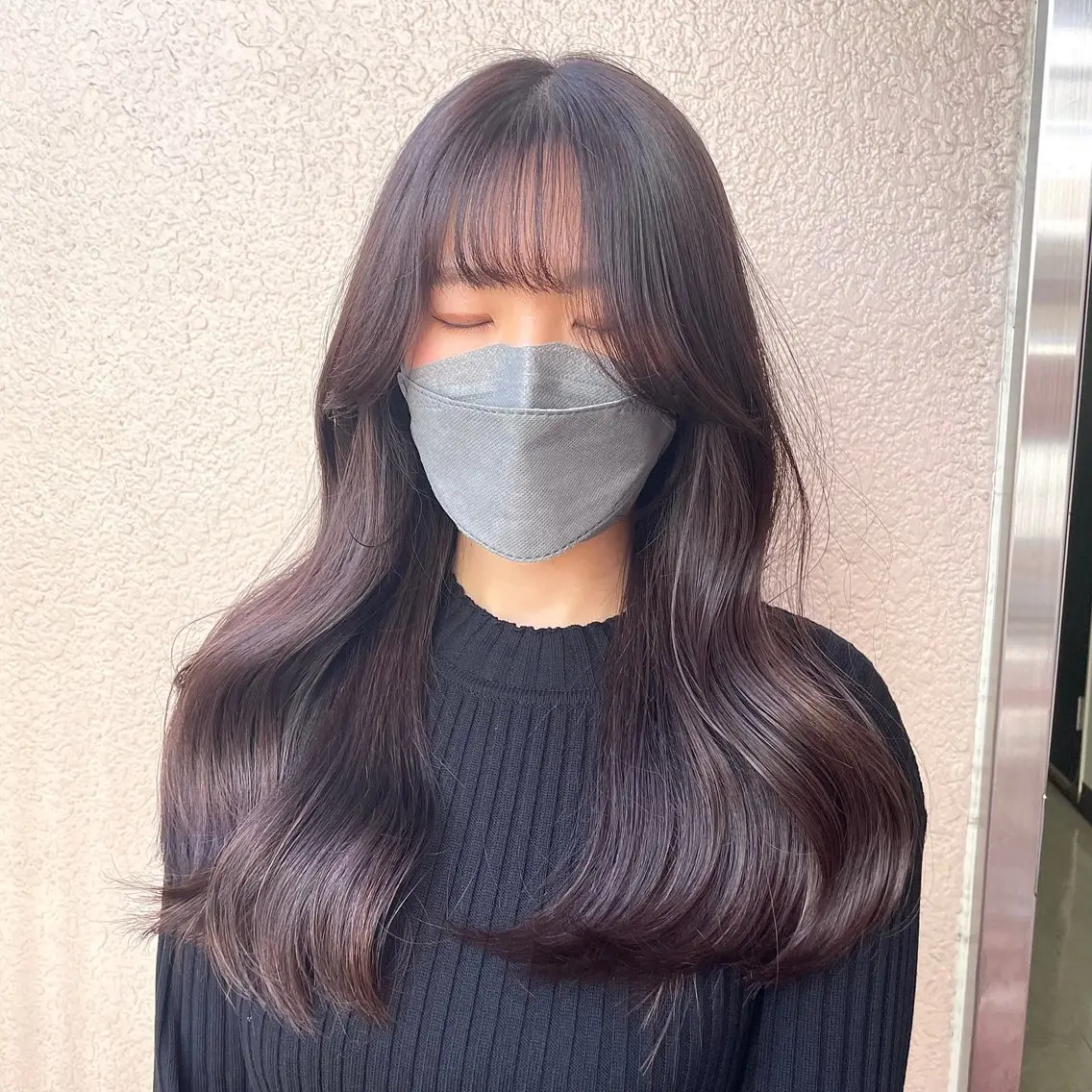 セミロング カラー カット ヘアカラー トリートメント 新宿/レイヤー特化 韓国ヘア/海外ヘアのヘアスタイル