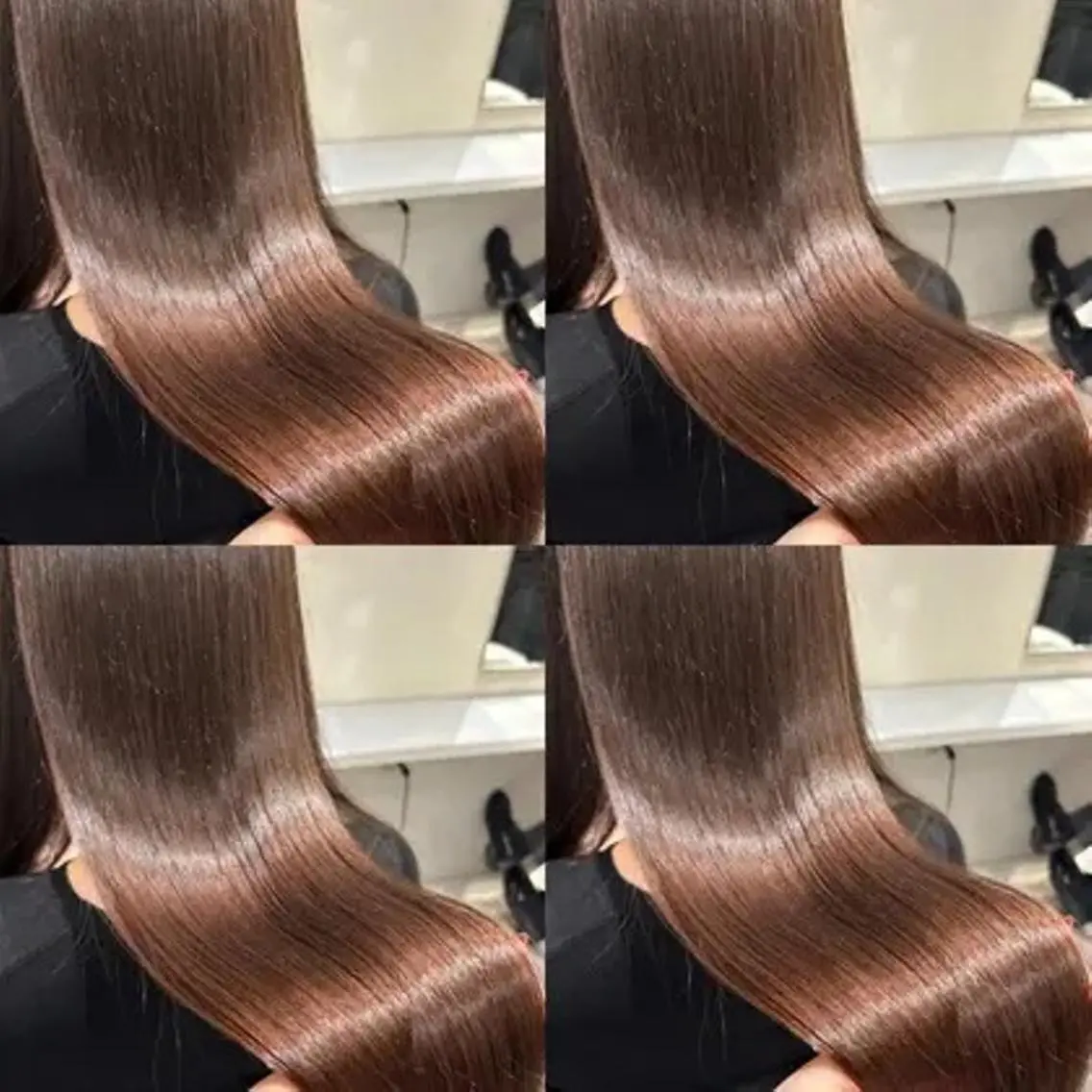 ロング カラー 大石 真理子のヘアスタイル