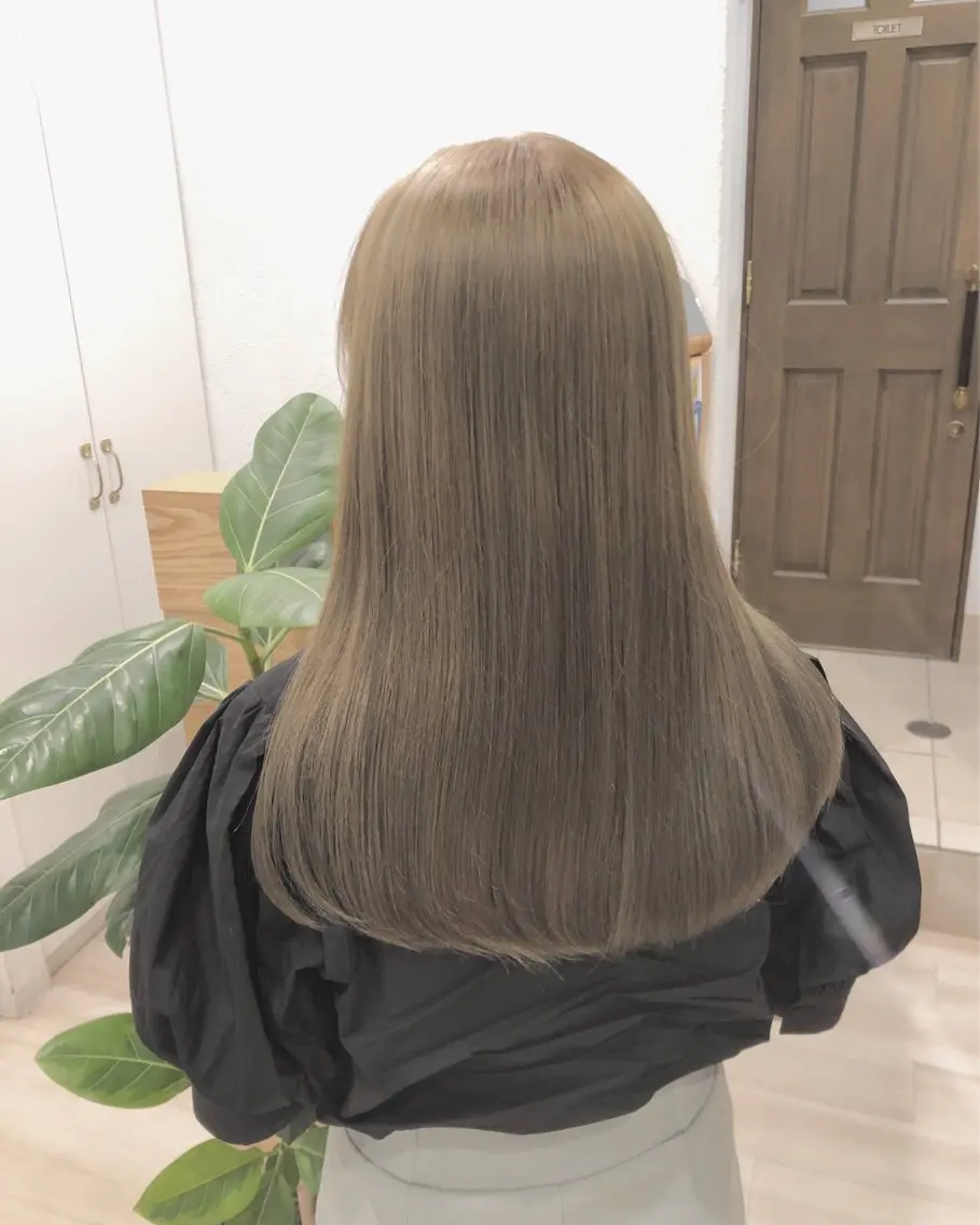 🤍【ブリーチ無し透明感カラー】似合わせカット+ダブルカラー+保湿対策TR+保湿ヘッドスパ🤍_¥13000の写真