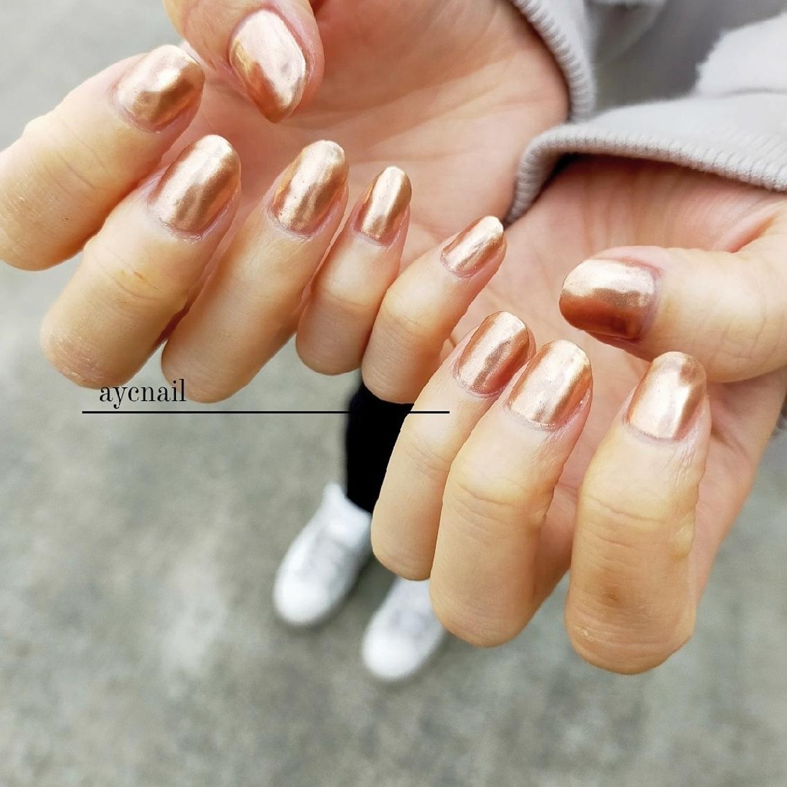 ネイル シンプルネイル ハンドネイル 推しネイル | 　aycnailのネイルデザイン
