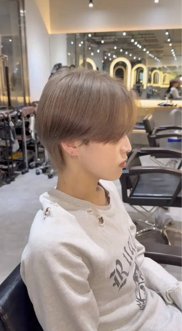 ショート カラー ヘアカラー トリートメント レイヤーカット/ ブリーチカラー/雅人のヘアスタイル