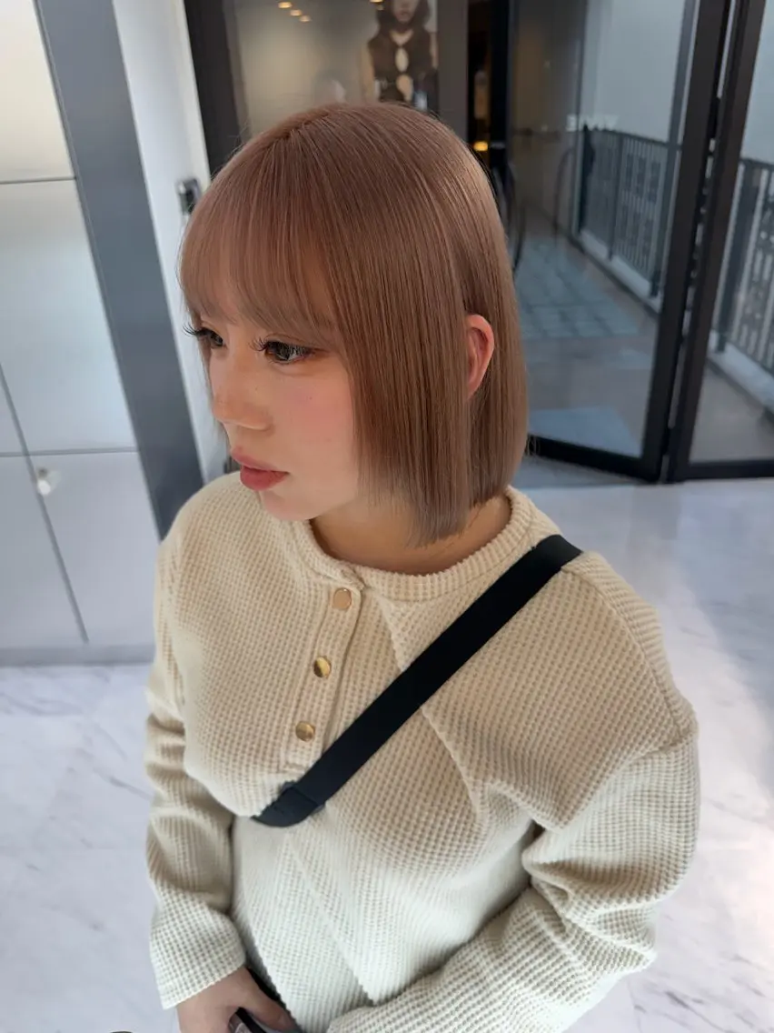 カラー カット ヘアカラー トリートメント ヘアセット Rita/髪質改善/ ブリーチなしWカラーのヘアスタイル