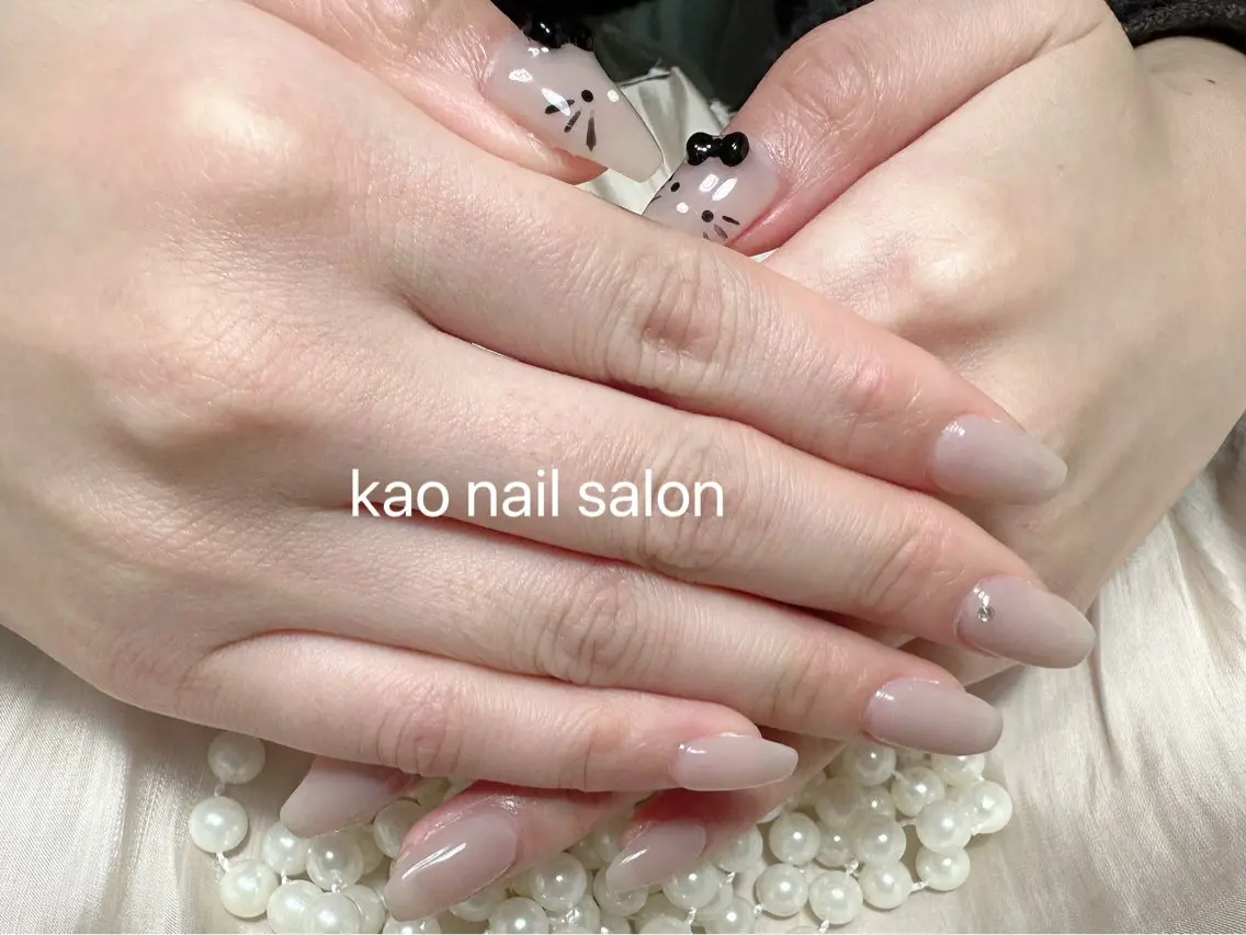ネイル ハンドネイル kao nail マグネット/長さだしのネイルデザイン