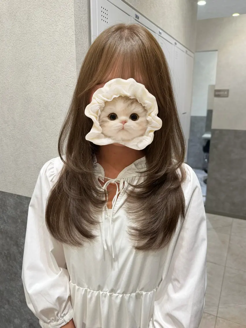 ロング ヘアカラー ai|まろみカラー ×似合わせhairのヘアスタイル