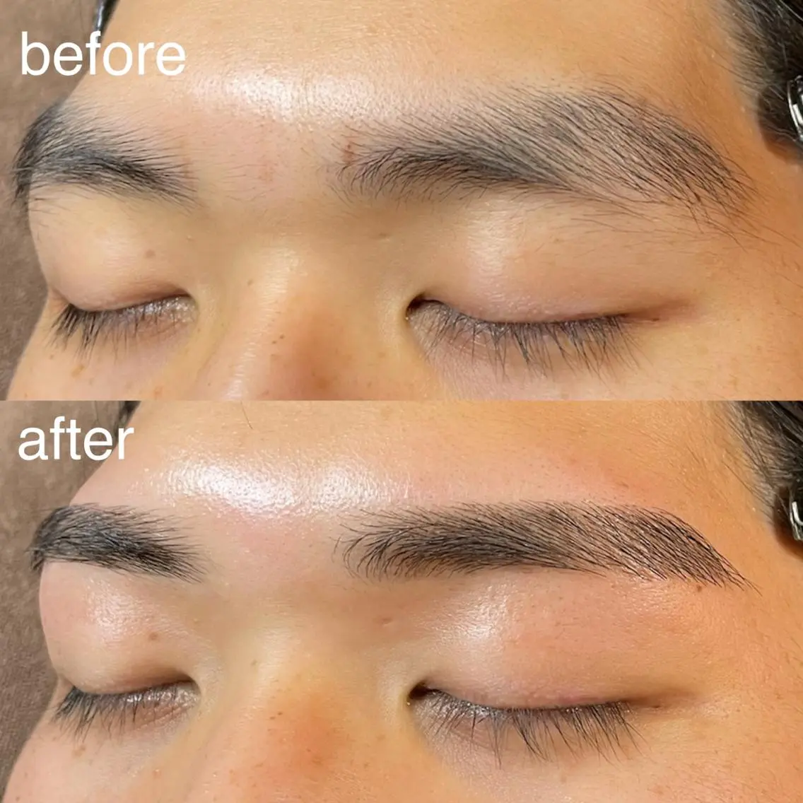 メンズ マツエク・マツパ アイブロウ 眉毛ワックス脱毛 Eyelash Salon BiBiのマツエク・マツパデザイン