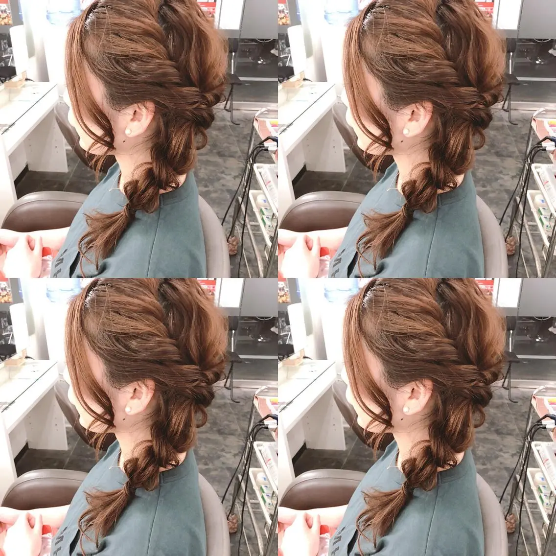 セミロング ヘアアレンジ ヘアセット 🌷MAYU 🌷のヘアスタイル