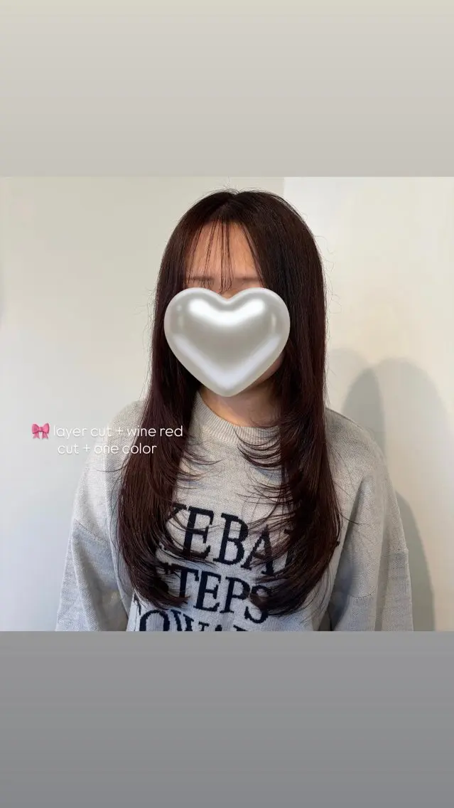 【🪄トレンドスタイル💫】韓国レイヤーカット✂️＋3stepトリートメント🪞（土日祝＋¥550）の写真