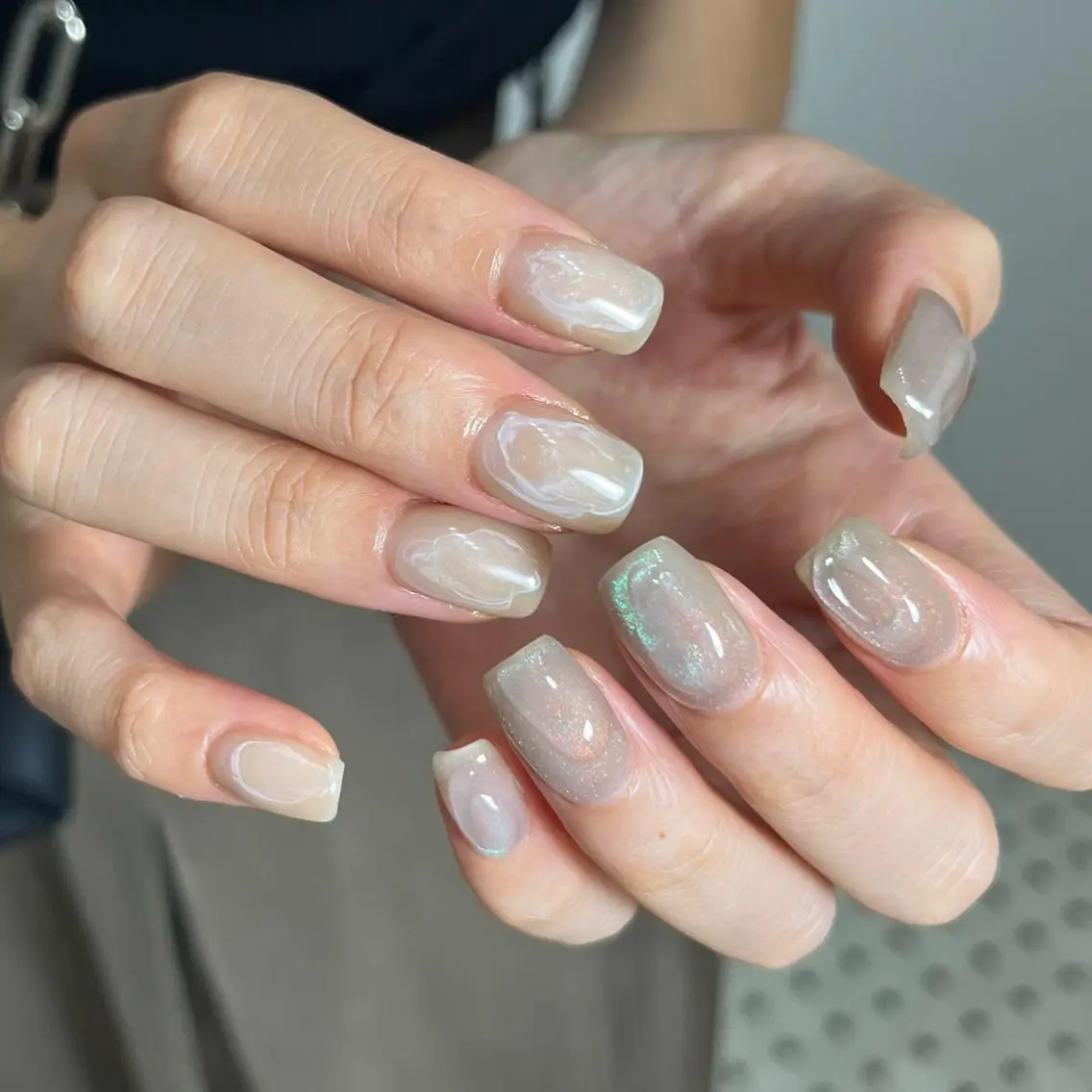 ネイル マグネットネイル シンプルネイル ハンドネイル vegh. nail/阿波座のネイルデザイン