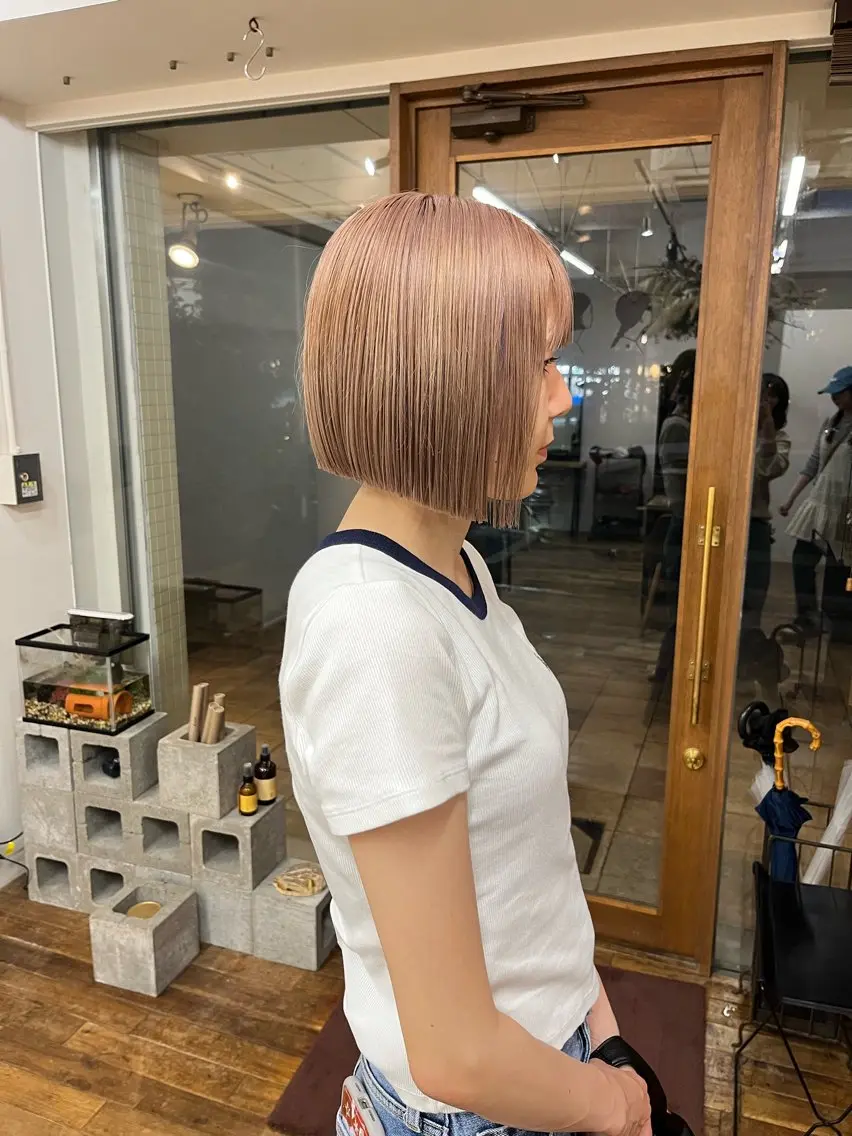 ショート ボブ カット 三浦 ふたばのヘアスタイル