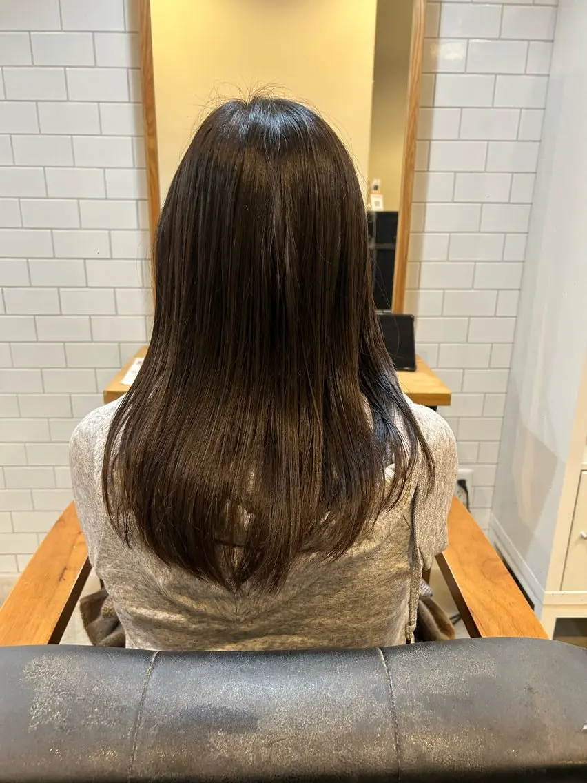 セミロング 松岡 美乃のヘアスタイル