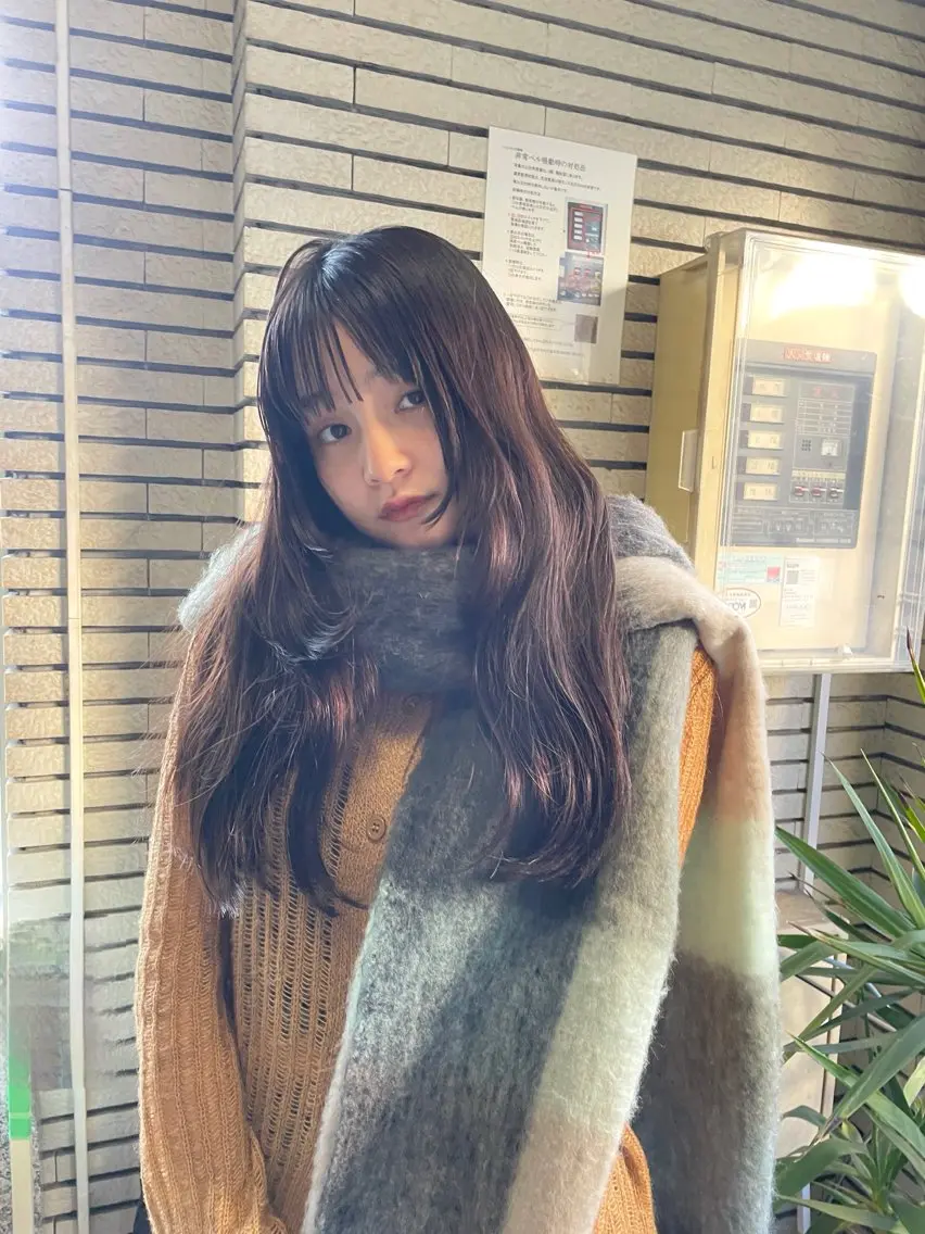 ロング カラー 小顔カット レイヤーカット🎀 kanaのヘアスタイル