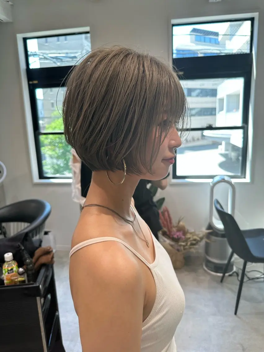 ショート ショートヘア カット ヘアカラー トリートメント ヘッドスパ taiga レイヤー /髪質改善/矯正🌈のヘアスタイル