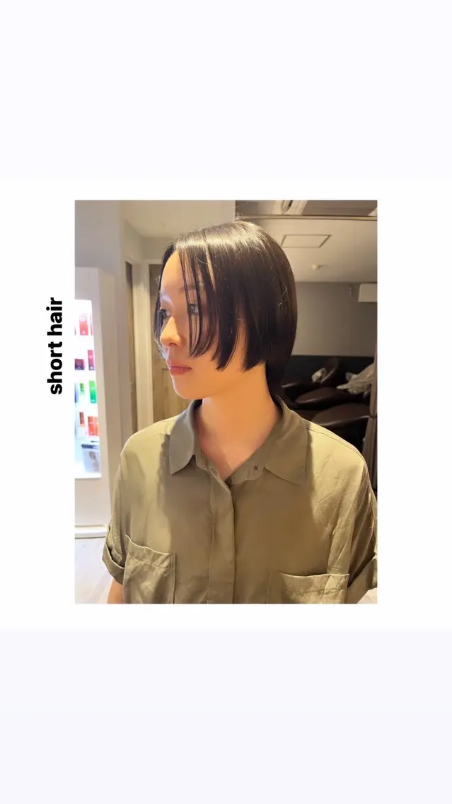 ショート カラー ボブ ウルフカット カット ヘアカラー トリートメント hiro【沿線で叶う 似合わせhair】のヘアスタイル