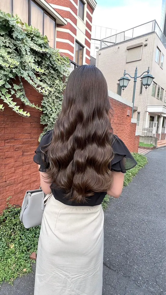 ロング カット ヘアカラー トリートメント 前髪顔周り/艶カラ ー🌟Yudaiのヘアスタイル