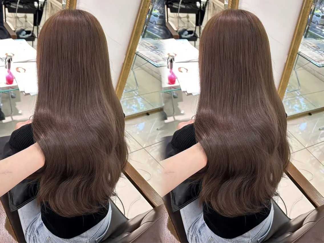 ロング ヘアカラー トリートメント 艶モテカラー miku🏳️‍⚧️のヘアスタイル