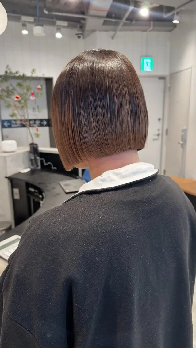 ショート ボブ トリートメント 小田 晃瑛のヘアスタイル